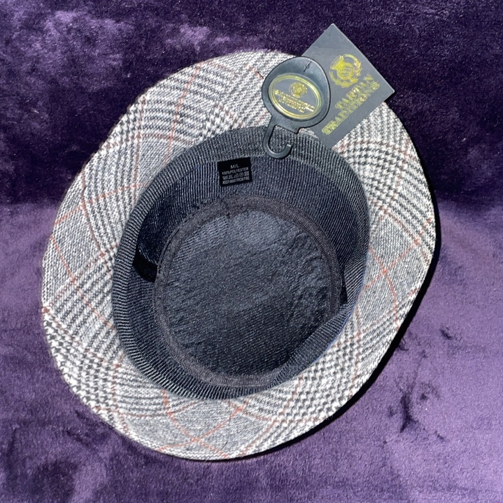 NWT Gray Plaid Women’s Hat - Picture 2 of 4
